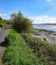 Cycle route along Cheshire Wales