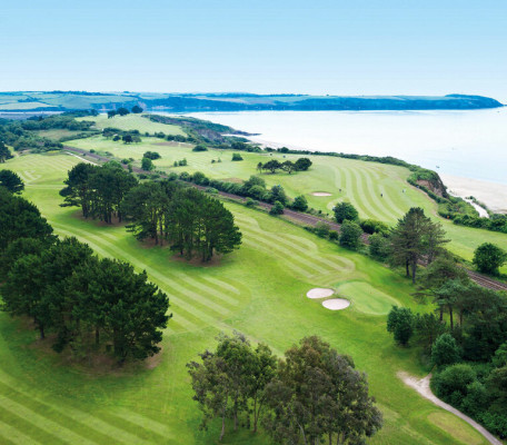 Carlyon Bay golf course seen from above