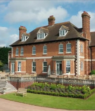 Exterior of the impressive manor house at the Astbury